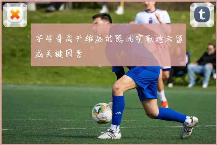 字母哥离开雄鹿的隐忧霍勒迪未留成关键因素